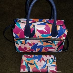 A new day satchel with matching wallet